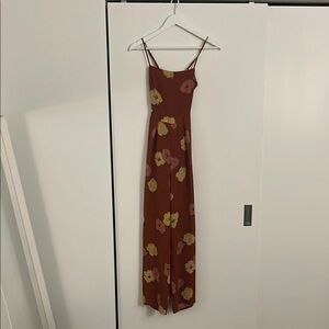 Floral Spaghetti Strap Jumpsuit